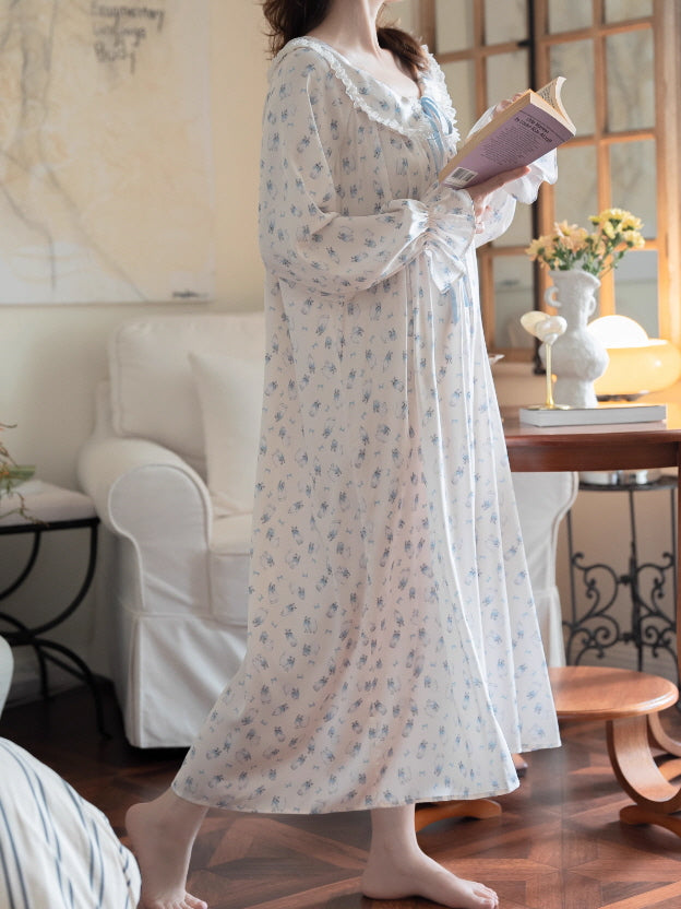 Whimsical Cat Print Nightgown