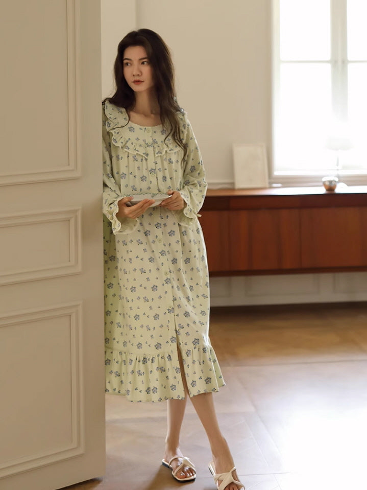 Cottage Floral Cotton Nightgown
