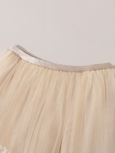 Ethereal Vintage Lace Tiered Skirt