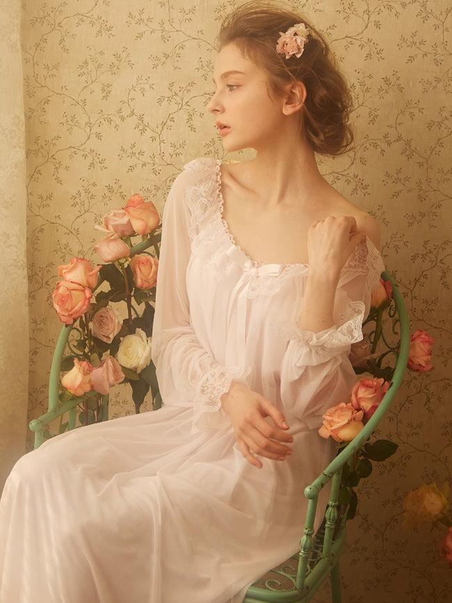 Ethereal Lace Romance Nightgown