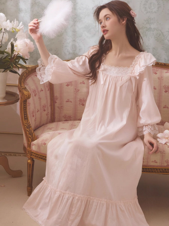 Rose Petal Cotton Nightgown