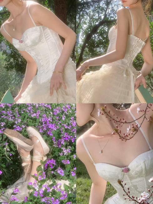 Vintage Floral Lace Corset