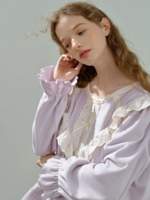 Romantic Velvet Lace Pajama Set