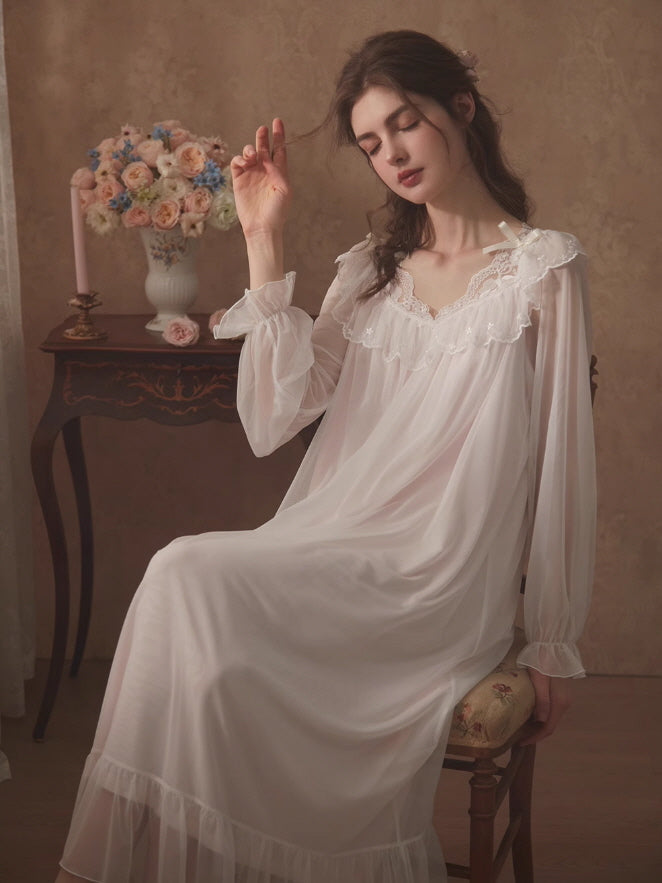 Enchanted Lace Long Nightdress