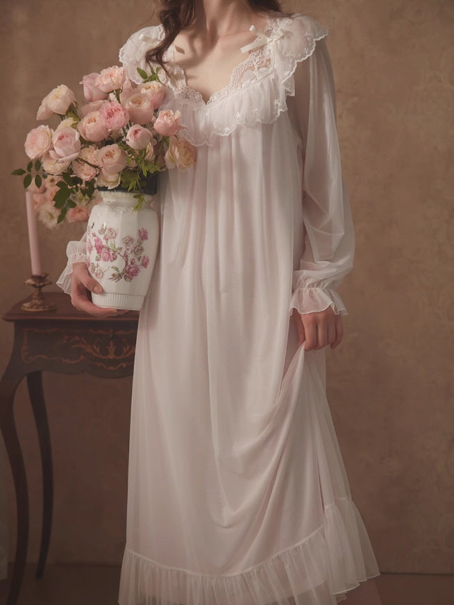 Enchanted Lace Long Nightdress