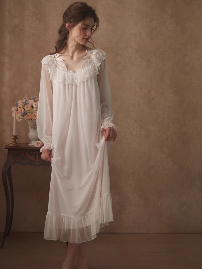 Enchanted Lace Long Nightdress