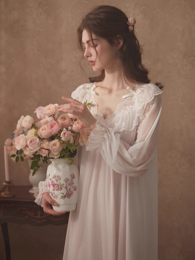 Enchanted Lace Long Nightdress