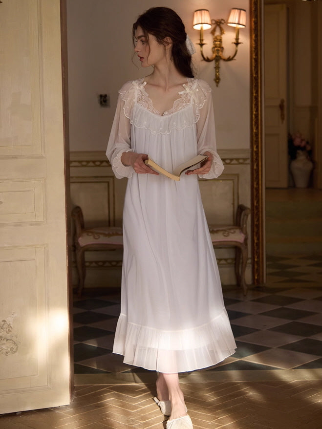 Enchanted Lace Long Nightdress