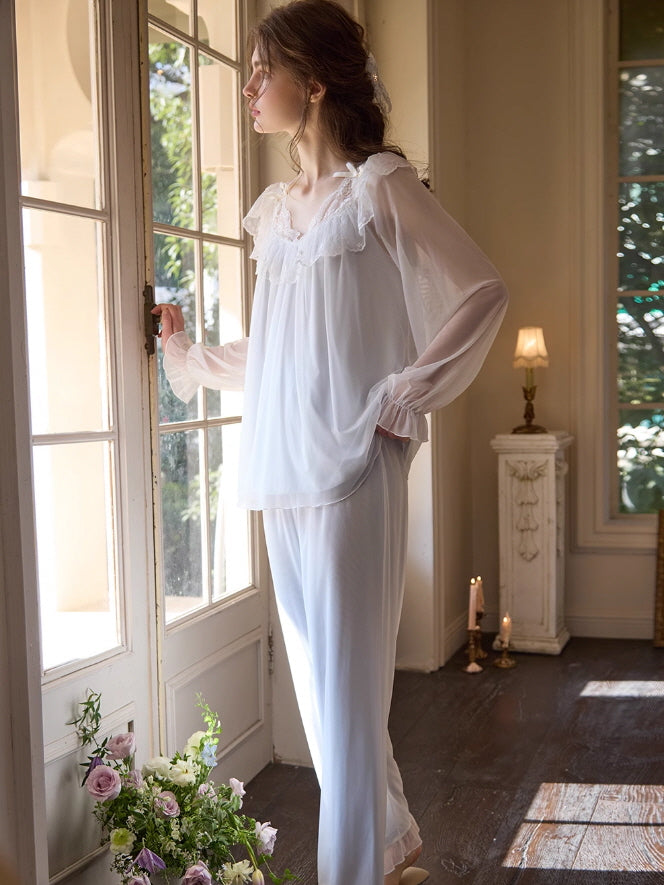 Dreamy Ruffle Lace Fairy Pajama Set