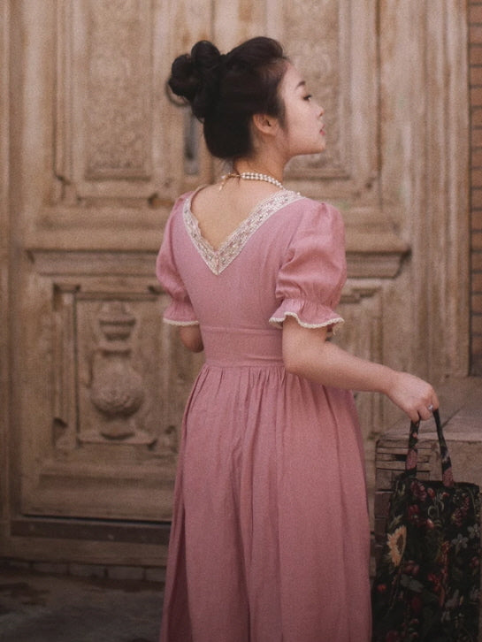 Victorian Rose Lace Corset Dress