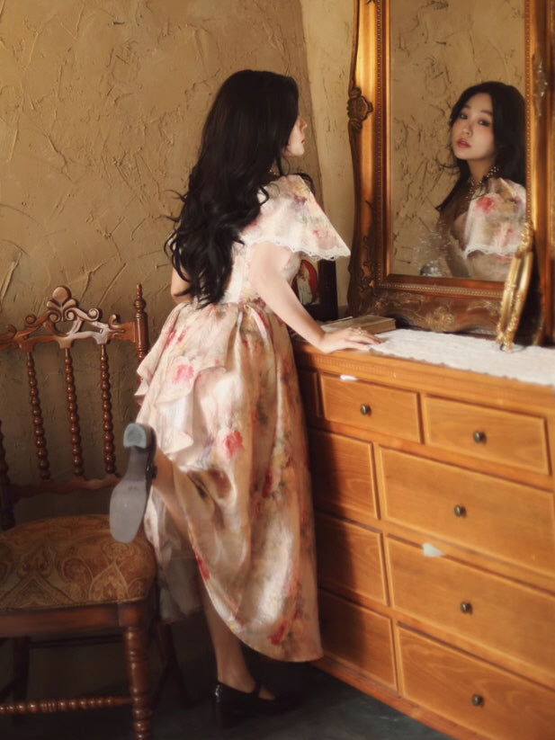 Victorian Floral Lace Elegance Dress