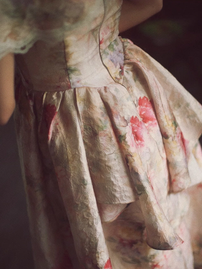 Victorian Floral Lace Elegance Dress