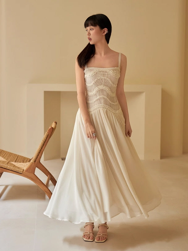vintage embroidered wedding dress Vintage Boho Lace Embroidery Light Ivory A-Line V Neck Wedding Dresses With Long Sleeves US4 / Light Ivory main image 1