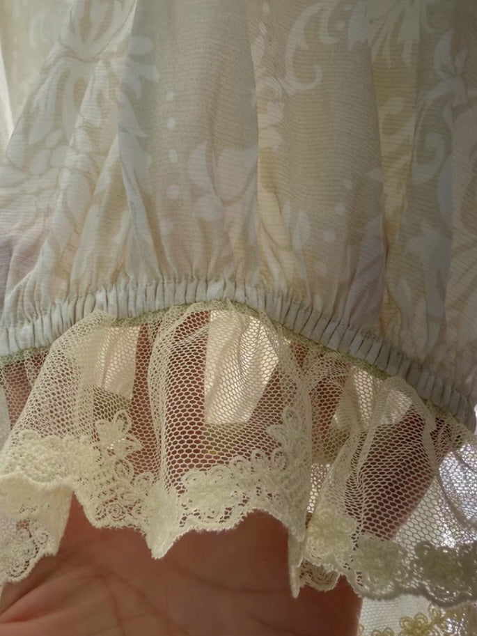 Ethereal Ruffled Floral Nightwear Set