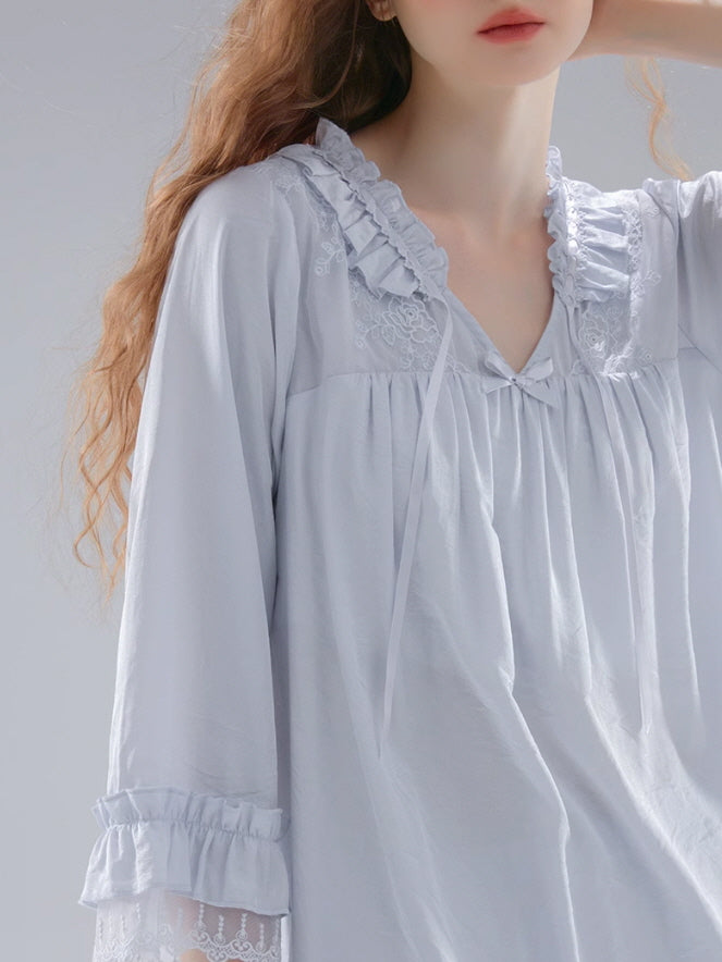 Enchanted Lace Ruffle Pajama Set