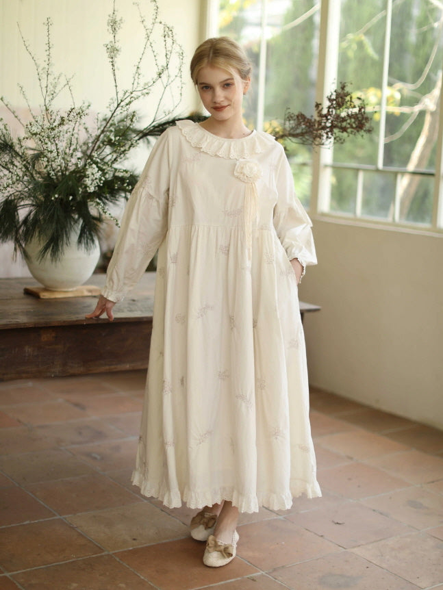 Cottagecore Garden Bloom Cotton Dress