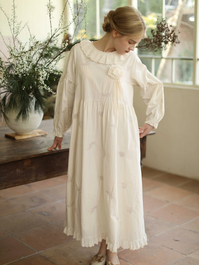 Cottagecore Garden Bloom Cotton Dress