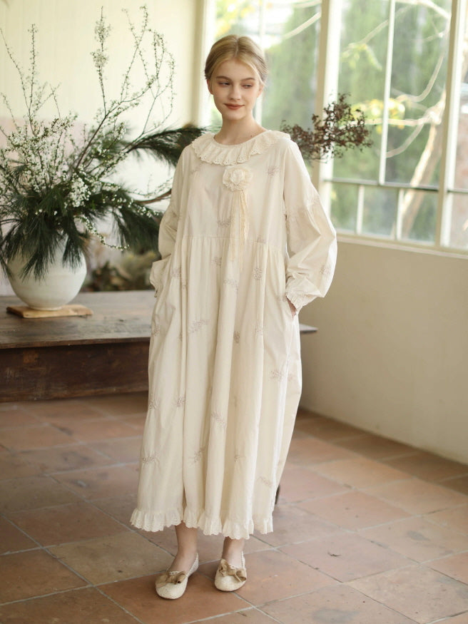 Cottagecore Garden Bloom Cotton Dress