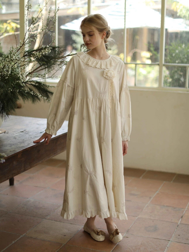 Cottagecore Garden Bloom Cotton Dress