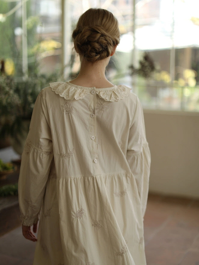 Cottagecore Garden Bloom Cotton Dress