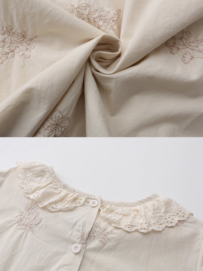 Cottagecore Garden Bloom Cotton Dress