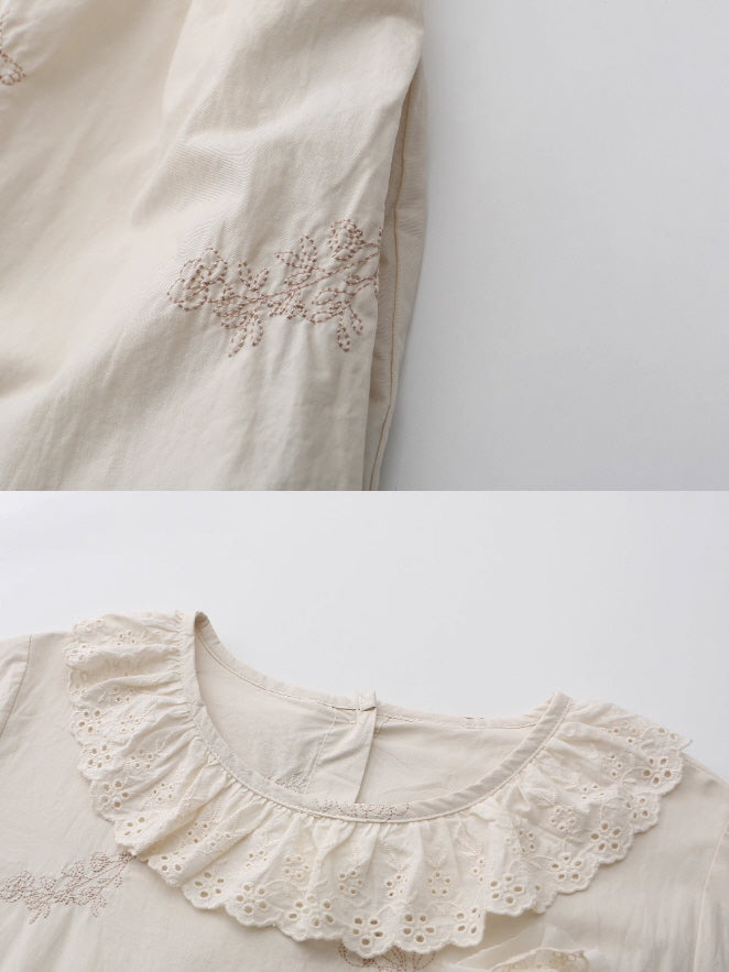 Cottagecore Garden Bloom Cotton Dress