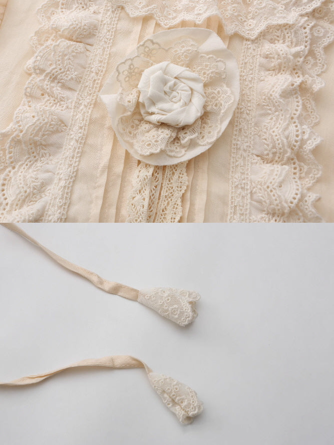 Forest Bloom Ramie Embroidered Dress