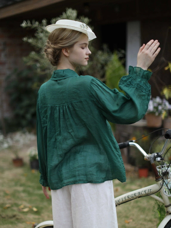 Blooming Petals Embroidered Blouse