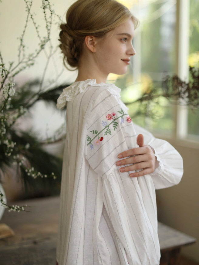 Striped Meadow Bloom Blouse