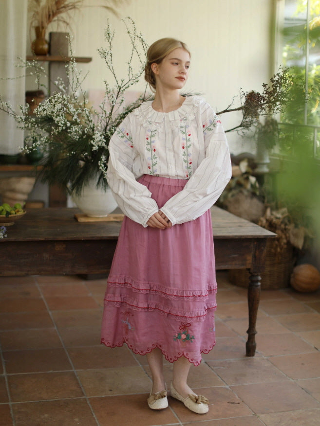 Striped Meadow Bloom Blouse