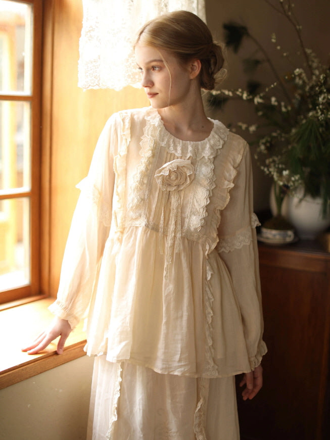 Vintage Rose Garden Blouse