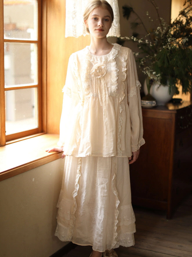 Vintage Rose Garden Blouse