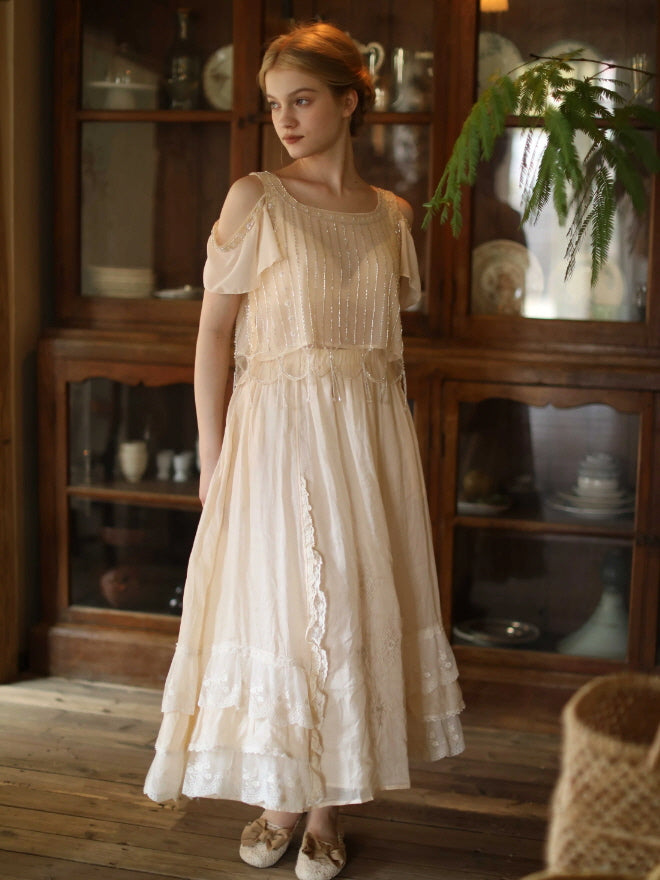 Forest Whisper Embroidered Ramie Skirt