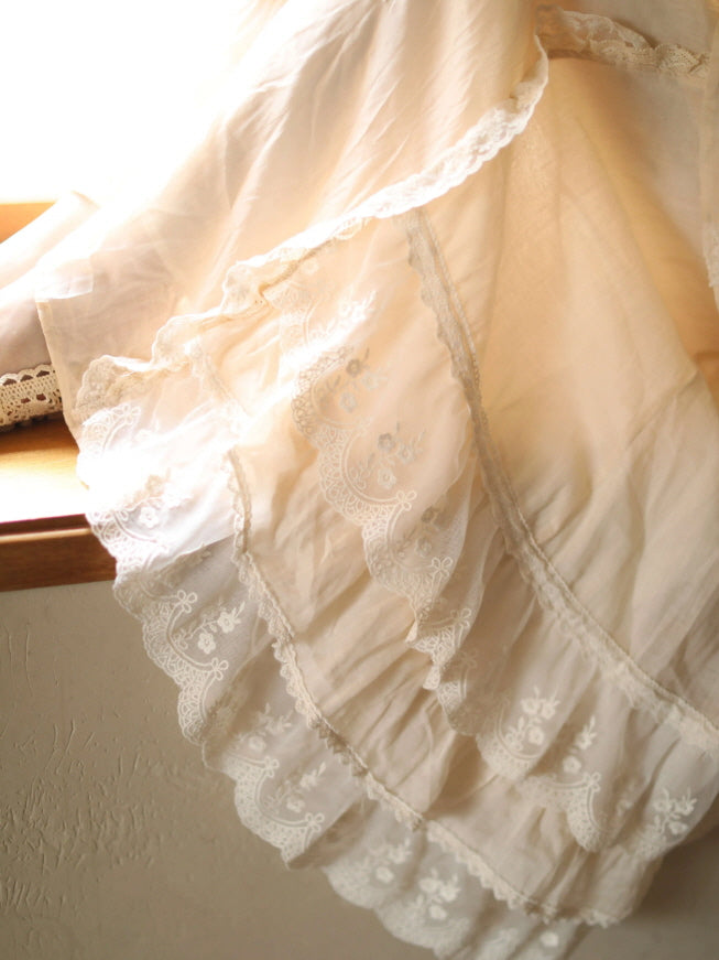 Forest Whisper Embroidered Ramie Skirt