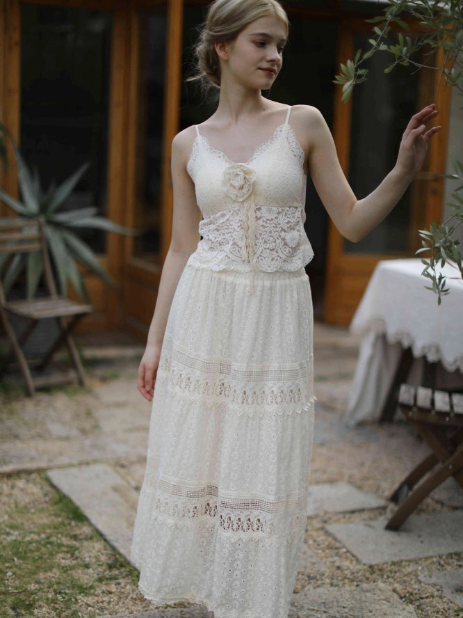 Lace Bloom Rose Camisole