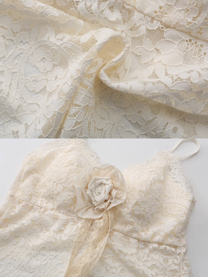 Lace Bloom Rose Camisole