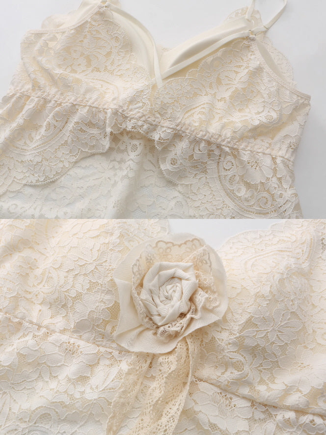Lace Bloom Rose Camisole