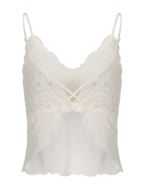 Lace Bloom Rose Camisole