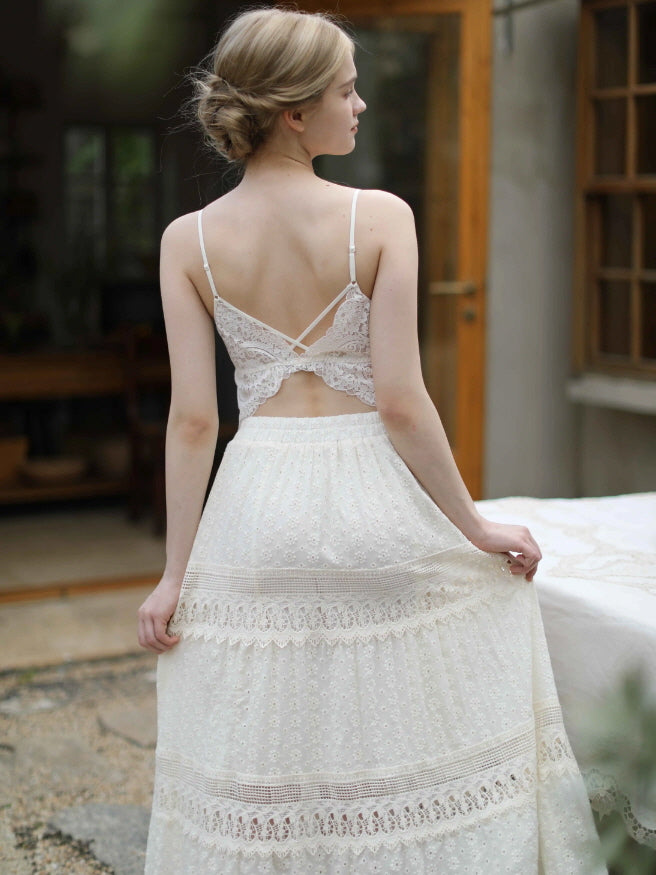 Countryside Bloom Embroidered Skirt