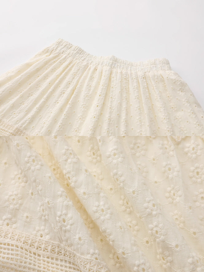 Countryside Bloom Embroidered Skirt