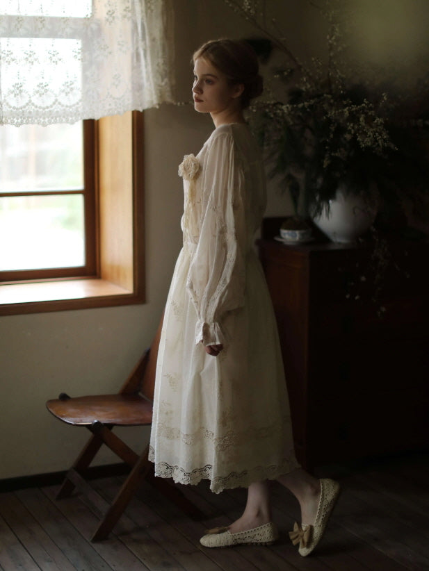 Lace Garden Cotton Petticoat Skirt