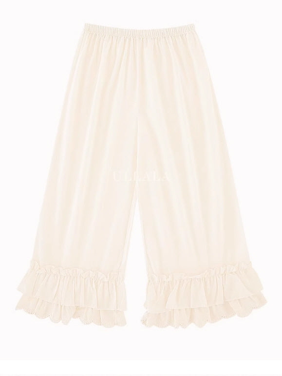 Blue Meadow Ruffle Lounge Gown