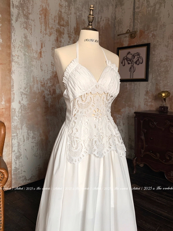 Sunlit Meadow Eyelet Lace Dress