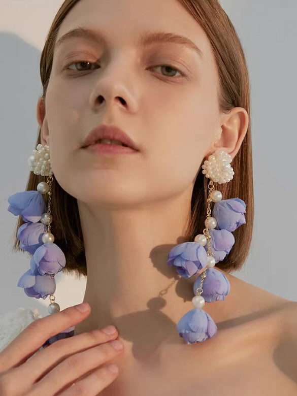 Blooming Pearl Blossom Earrings