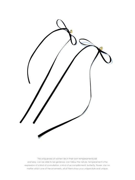 Ribbon Whisper Bow Earrings