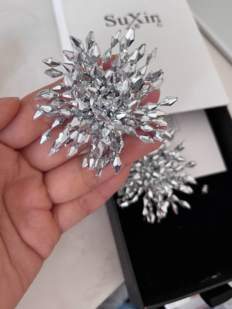 Crystal Cluster Statement Earrings
