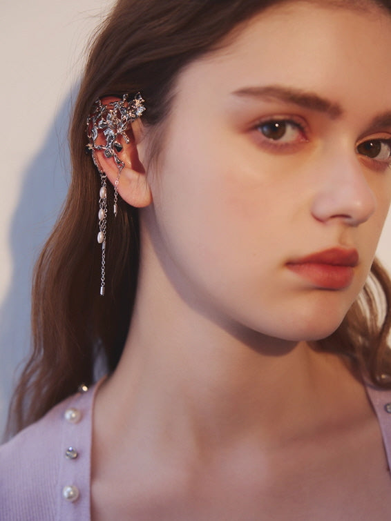 Fairycore Crystal Ear Cuff Earrings