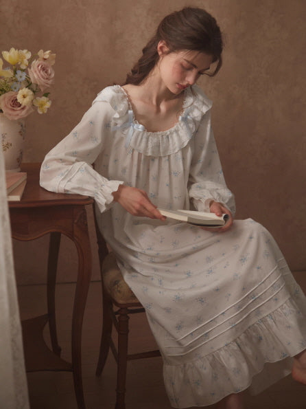 Blue Blossom Vintage Nightgown
