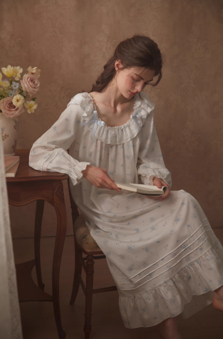Blue Blossom Vintage Nightgown