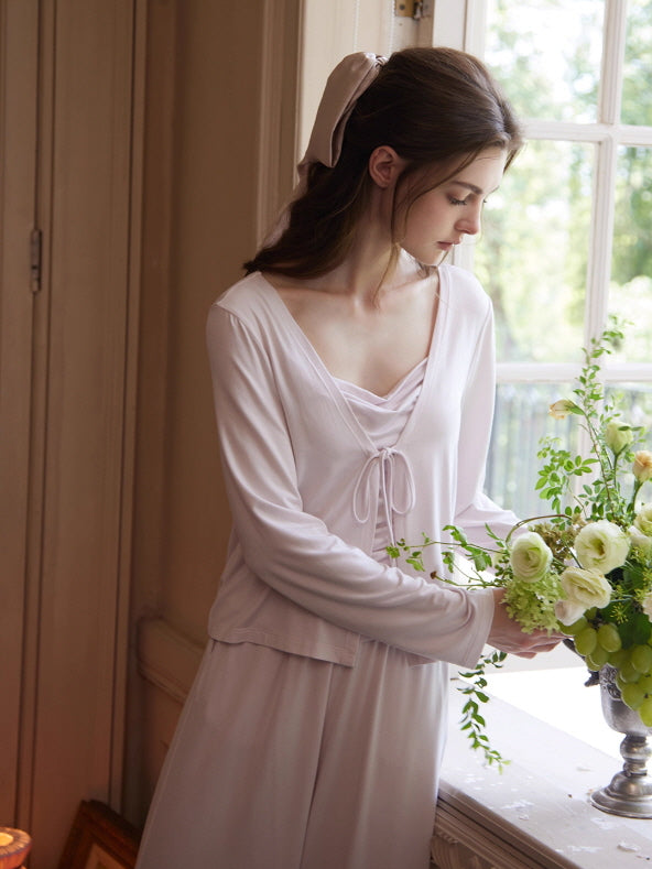 Dreamy Draped 3-Piece Loungewear Set